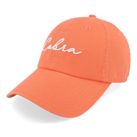 Cobra - Rosa unconstructed Keps - Sunset Script Pink Dad Cap @ Hatstore