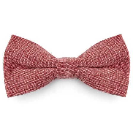 Pink Cotton Pre-Tied Bow Tie for Men - Pre-tied bow ties