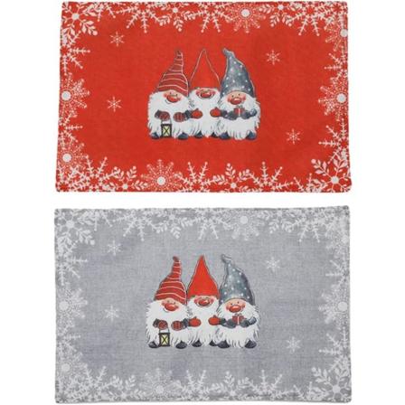 2 joulupöytämatoa Santa Gnome Designilla, lämpöeristetty, St