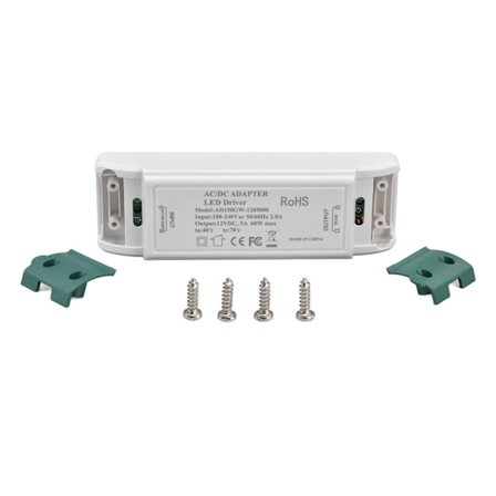 LED-driver med kortslutnings- og overstrømsbeskyttelse, DIY-tilkobling, konstantstrøms LED-driver AC100-240V