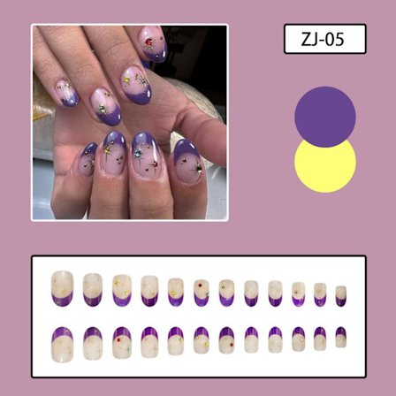 Almond Fake Nails False Nail ZJ-05 ZJ-05