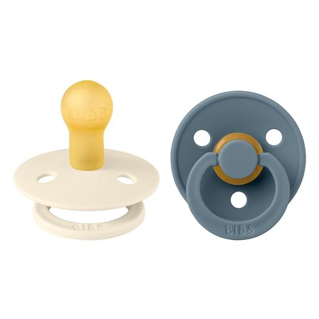 BIBS Colour Sut Latex 2-pak Ivory/ Petrol Str. 1, Børn & Forældre, Sutter, Latexsutter