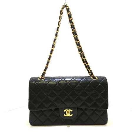 Chanel Vintage Pre-owned Shoulder Väska svart, Dam Vintage Väskor, Dam, Storlek: ONE SIZE