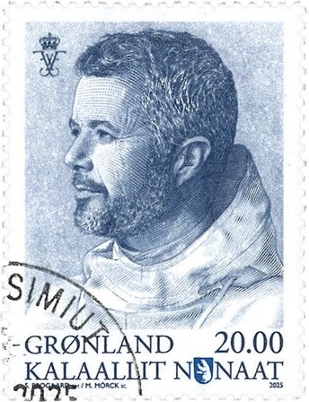 Grønland - Dagligmærke Kong Frederik - Stemplet frimærke