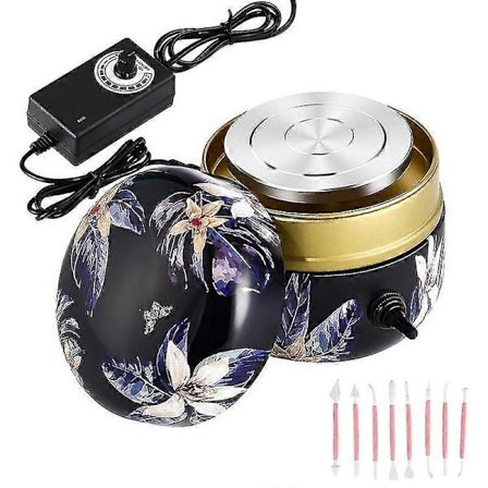 [LCS] Mini Keramikhjulmaskin, Liten Elektrisk Keramikformningsmaskin Med Bricka För Diy Keramikarbete,e