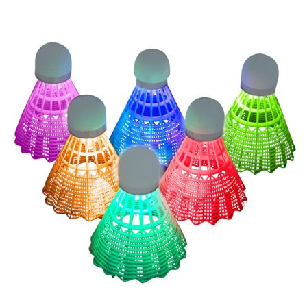 LED Badminton, 6 delar Badminton Light Up Shuttlecock, LED Badmi
