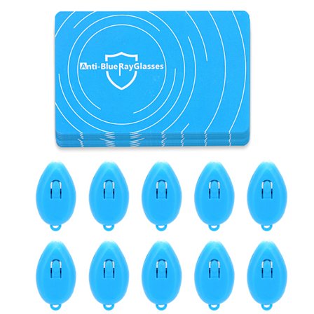 10 Set Professionell Blått Ljus Test Detektionskort Anti-Blått Ljus Generator