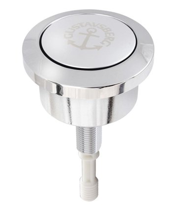 Gustavsberg T2 Enkel Tryckknapp krom, enkelspolning, Badrum