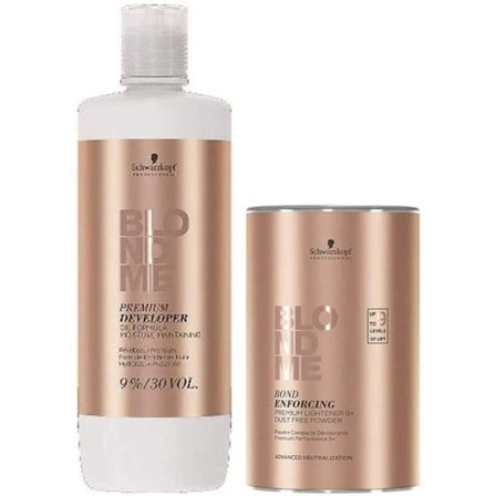 Crème Décolorante - BlondMe - Kombineret Premium Developer 9% - Uden Ammoniak - 1000 ml - 9+ Pulver 1751