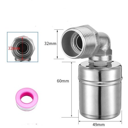 Automaattinen vedenpinnan säätimen uimuriventtiili G G