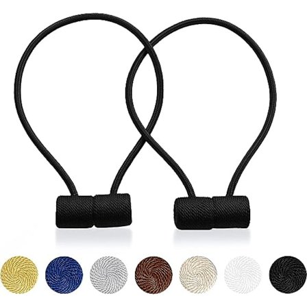 Gardinklips med magnet VS Sterk magnetisk gardinholder Hjemmekontor Dekorative gardiner Vev Holdbacks Holdere Europeisk for Blackout Sheer 