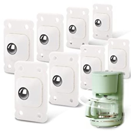 8 stk selvklebende casterhjul, 360 graders selvklebende ball caster