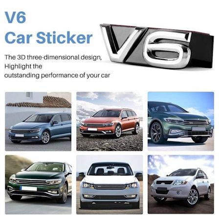 V6 Grill-klistremerke for TERAMONT PHIDEON MAGOTAN TIGUANL V6-klistremerke