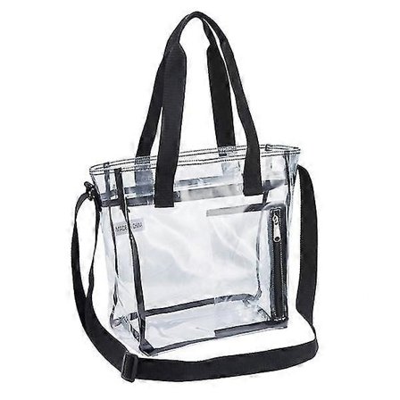 1 stk. Crossbody Taske Tote Transparent Jelly Taske En Skuldertaske Pvc Skoletaske