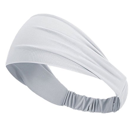 Yoga-pannebånd for sport med antiskli, rask varmeavledning, fukttransporterende, mykt og pustende for fitness, atletisk bruk, lysegrå [BR]