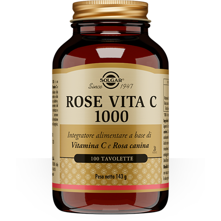 Solgar Rose Vita C 1000 100 Tavolette - Integratore Vitamina C