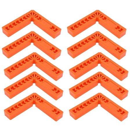 10 stk 90 graders rettvinkel hjelpeposisjonerer ingeniørplast firkantet vinkel linjalholder snekkerverktøy holdbare posisjoneringsfirkant for