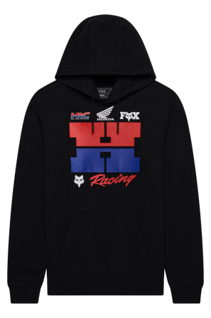 Fleece Hoodie FOX Honda Zwart L