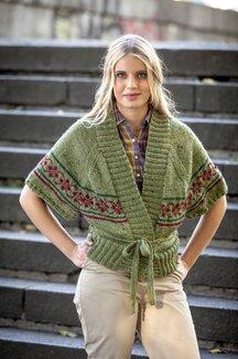 Raglankofta med mönsterbård Nora