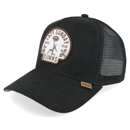 Djinns - Hft Lazy Classic A-Frame Black Trucker Trucker Black Cap - @ Hatstore