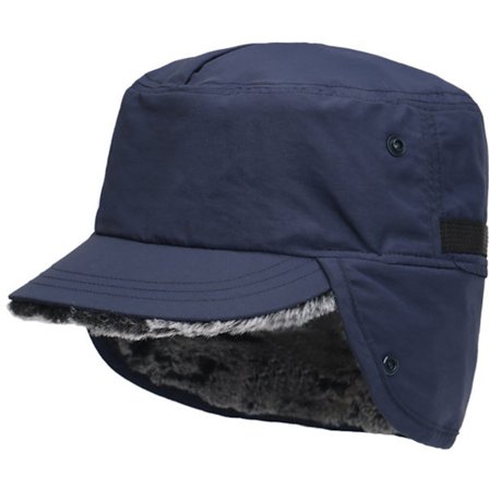 Lue - Vinterlue - Vinterlue for menn - Vinterlue med øreklaffer - med brem - med øreklaffer - Skilue