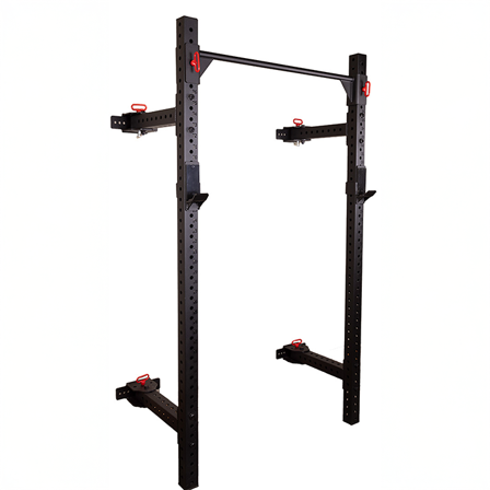 Recoil Rack Fällbart Premium med Backboard Svart