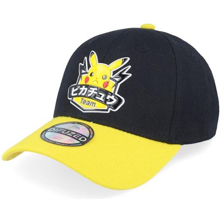 Difuzed - Svart adjustable Caps - Pokémon Badge Olympics Black/Yellow Adjustable @ Hatstore