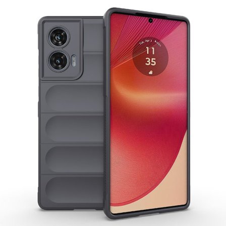 SKALO Motorola Edge 50 Fusion Rugged Bumpers TPU-Skal - Grå