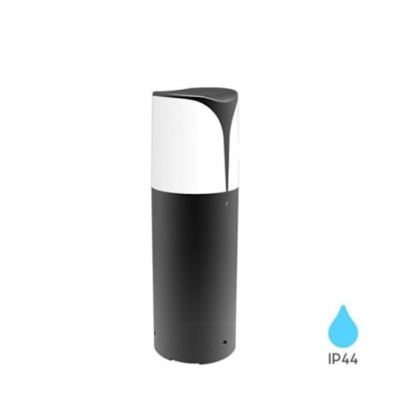 Udendørs lampe E27 IP44 23W i grå aluminium