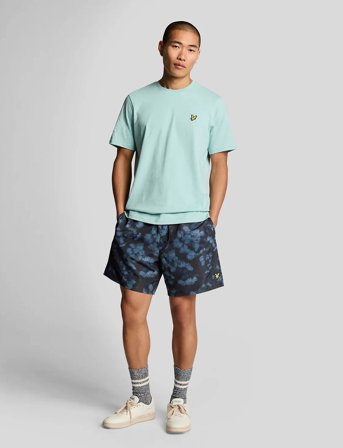 Lyle & Scott Digital Floral Print Swim Short - Navy - M