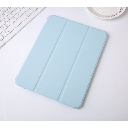 Stilrent fodral för iPad 10 10.9" Vit Isblå Pennfack Läder