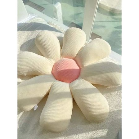 Blomsterformet pute Dekorativ pute Blomsterformet søt pute Blomsterformet plysjpute Jentete dekorativ pute Søt pute Hvit og rød