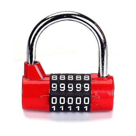 5-kirjaiminen yhdistelmälukon lukko, raskas 5-numeroinen yhdistelmä