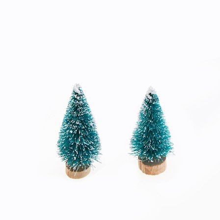 Sisal Juletrær, Snø, Frost, Plasttrær, Vinter Snøpynt, God Jul Bokstav Bordtrær for Julefester, Diorama Modeller