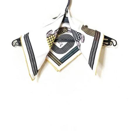 Hermès Vintage Pre-owned Silke trklaeder Hvid, Dame Vintage Accessories, Størrelse: ONE Size