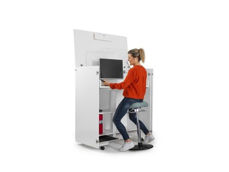 LANAB DESIGN Arbetsplats Cubic vit - Lyreco - Kontorsmöbler och inredning - Bord och hurtsar - Skrivbord - Fasta