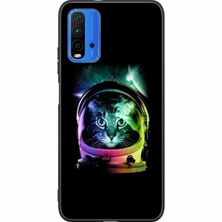 Xiaomi Redmi 9t Svart Skal Space Cat