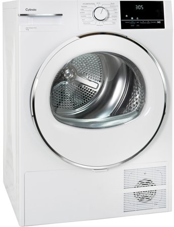 Cylinda TVP6192 - Torktumlare med 15 program & innerbelysning