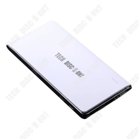 Powerbank - TECH DISCOUNT - 10000mAh - Ultra-tunn - Multi-port - Litium-ion polymer