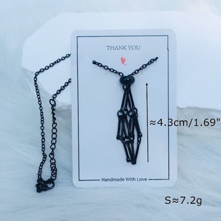 Crystal Holder Cage Halskæde Crystal Net Metal Halskæde S