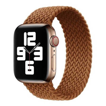 Apple Watch 42/44/46/49mm Braided Nylon Watch Strap - Brown