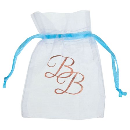 Pienet Organza Pussit BB Vaaleansininen