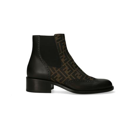 Fendi, Ankle Boots Zwart, Heren, Maat:43 EU