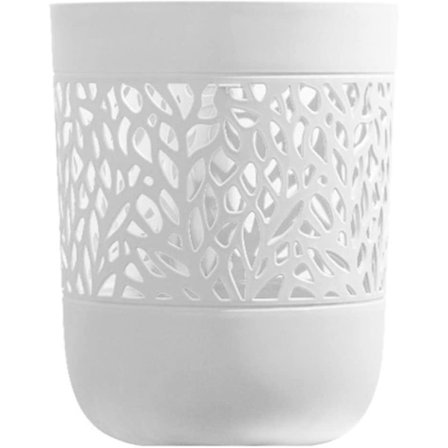 Piao 1 st plast utan lock papperskorgar ihålig rund mönster plast liten papperskorg badrum papperskorg papperskorg för badrum pulverrum