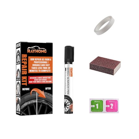 Fälgfärg Universal Colors Wheel Repair Kit, Svart Fälgfärg, Svart Fälgfärg, Fälgreparationskit