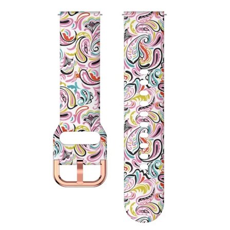 18mm Tryckt Silikonarmband för Huawei Watch Gt4 41mm 18mm Armband För Garmin Vivoactive 4S/Venu 2s Huawei Watch Gt5 41mm armband