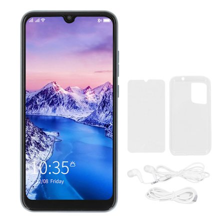 Android 10 Smartphone 6,26 tums ansiktsigenkänning 4 GB RAM 64 GB ROM Ljusblå