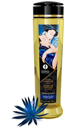 Shunga Massageöl Verführung Mitternachtsblume 240ml