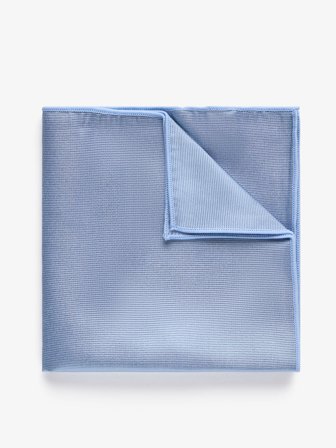 John Henric Men's Blue Pocket Square Plain Size Onesize