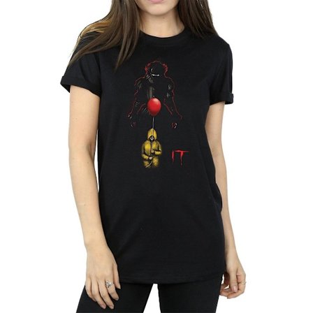 It Dam/Damer Pennywise Shadow Bomull Boyfriend T-Shirt 3XL